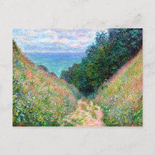 Cartão Postal Claude Monet: Caminho em La Cavee Pourville