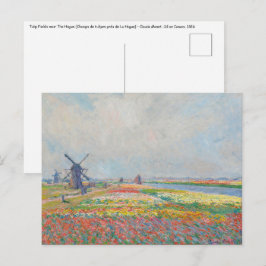 Cartão Postal Claude Monet - Campos Tulip perto de Haia