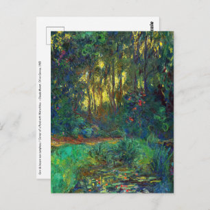Cartão Postal Claude Monet - Canto de um Pond com Lírios