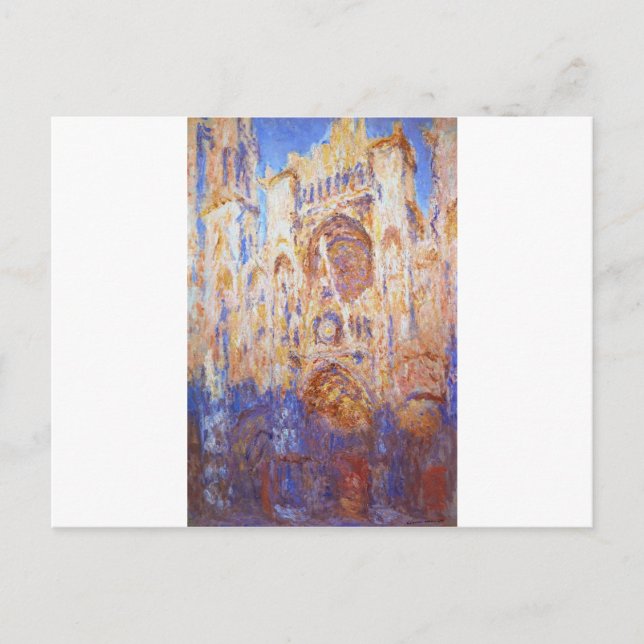Cartão Postal Claude Monet - Catedral de Rouen (Frente)