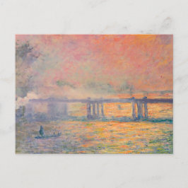 Cartão Postal Claude Monet Charing Cross Bridge