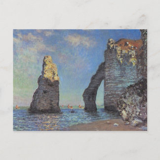 Cartão Postal Claude Monet - Cliff em Etretat