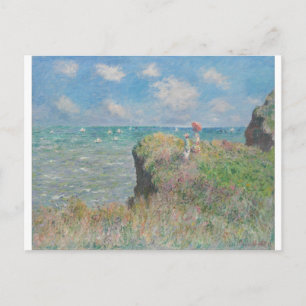 Cartão Postal Claude Monet - Cliff Walk em Pourville