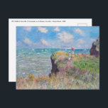 Cartão Postal Claude Monet - Cliff Walk em Pourville<br><div class="desc">Cliff Walk em Pourville / Promenade sur la falaise,  Pourville - Claude Monet,  1882</div>