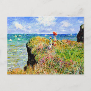 Cartão Postal Claude Monet - Clifftop Francês - Impressionismo