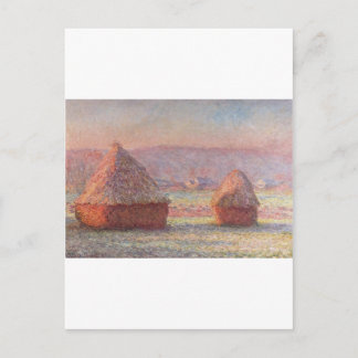 Cartão Postal Claude Monet - Geada Branca ao Nascer do Sol