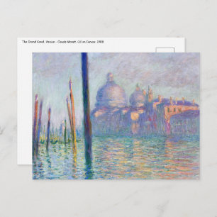 Cartão Postal Claude Monet - Grande Canal, Veneza