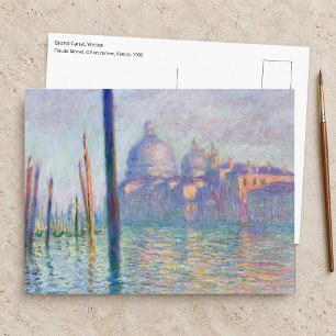 Cartão Postal Claude Monet - Grande Canal, Veneza