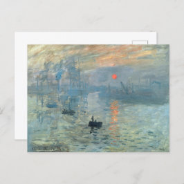 Cartão Postal Claude Monet Impressão