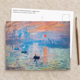 Cartão Postal Claude Monet - Impressão, Nascer do Sol