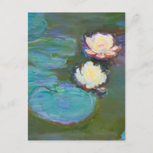 Cartão Postal Claude Monet Impressionista Água Lillies Ninfheias