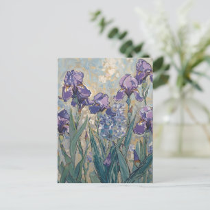 Cartão Postal Claude Monet - Íris Lilases / Iris Mauves