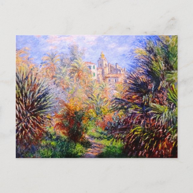 Cartão Postal Claude Monet: Jardins da Villa Moreno Bordighe (Frente)