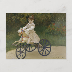 Cartão Postal Claude Monet - Jean Monet sobre o seu Hobby Horse