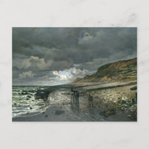 Cartão Postal Claude Monet - La Pointe de la Hève em Low Tide