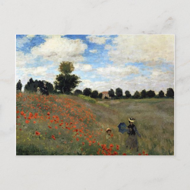 Cartão Postal Claude Monet - Les Coquelicots (Frente)