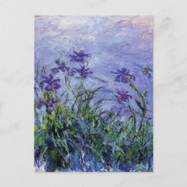 Cartão Postal Claude Monet Lilac Irises