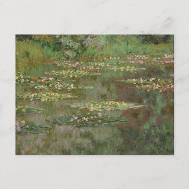 Cartão Postal Claude Monet | Líquidos de água ou Lily Pond (Frente)