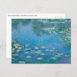 Cartão Postal Claude Monet - Lírios Água 1906<br><div class="desc">Lírios de Água (Ninfas) - Claude Monet,  Óleo na Canvas,  1906</div>