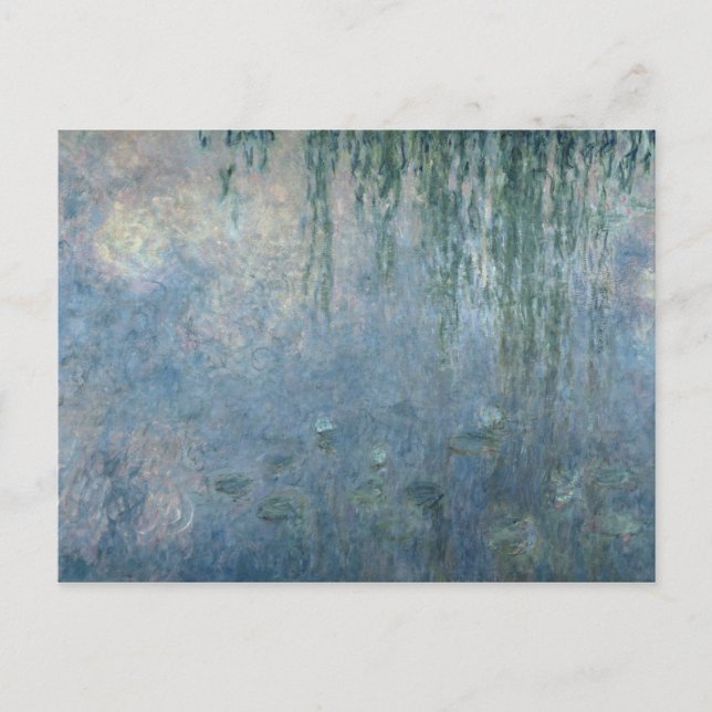 Cartão Postal Claude Monet | Lírios-d'água: Manhã Chorando Selva (Frente)