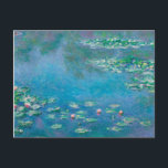 Cartão Postal Claude Monet. Lírios De Água. impressionismo franc<br><div class="desc">Cartaz de Claude Monet "Lírios de Água".</div>
