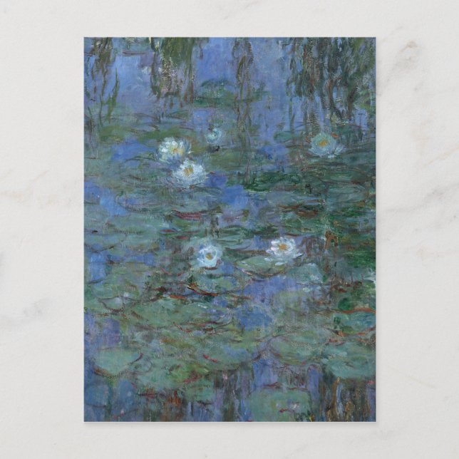 Cartão Postal Claude Monet - Lírios Hídricos (Frente)