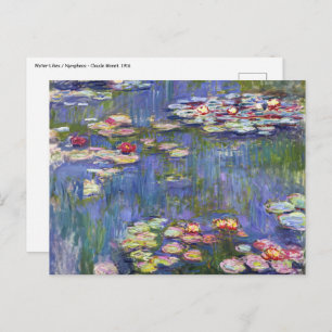 Cartão Postal Claude Monet - Lírios/Ninfas
