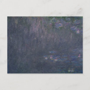 Cartão Postal Claude Monet Lírios: Reflexões de Árvores