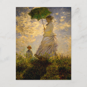 Cartão Postal Claude Monet - Mulher com um Cartão-postal (1875)