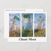 Claude Monet - Mulher com uma série de Parasol