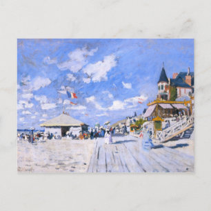 Cartão Postal Claude Monet: Na praia de Trouville