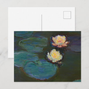 Cartão Postal Claude Monet Nenúfares Arte a Óleo Impressionista