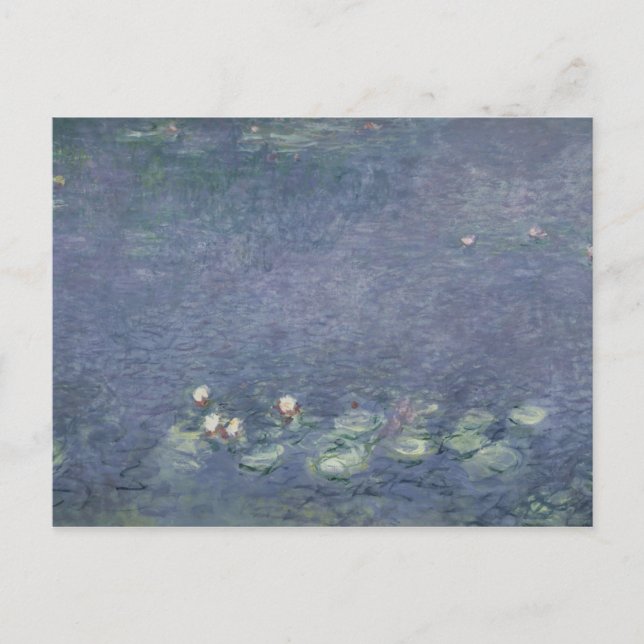 Cartão Postal Claude Monet | Ninfas: Manhã, 1914-18 (Frente)
