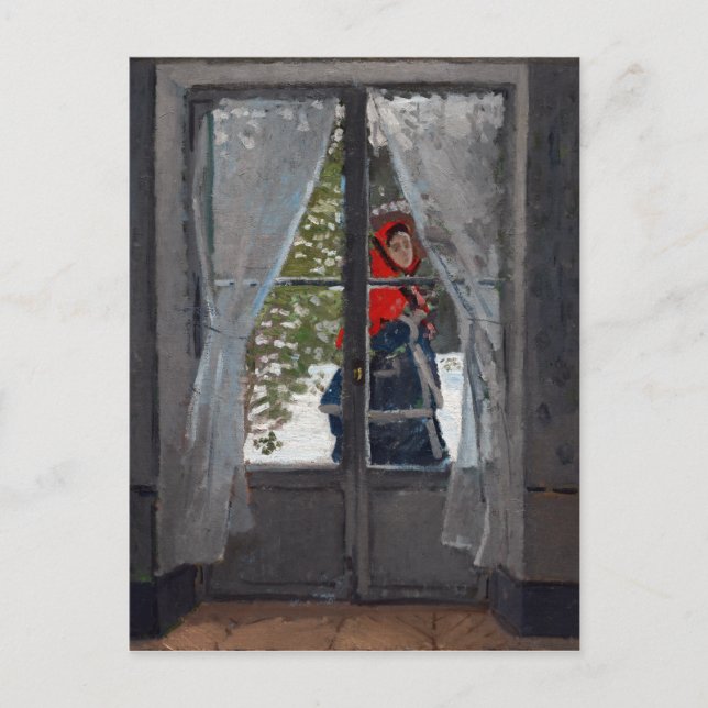 Cartão Postal Claude Monet O Caco Vermelho (Frente)