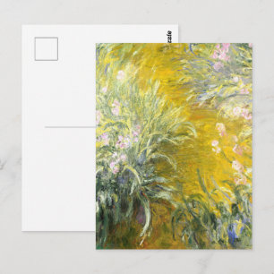 Cartão Postal Claude Monet O Caminho através das Íris Arte