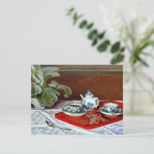 Cartão Postal Claude Monet - O Conjunto de Chá,