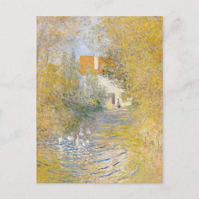 Cartão Postal Claude Monet O Impressão De Pintura Do Pond Pond (Frente)