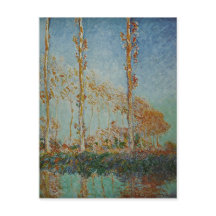 Claude Monet - O Trabalho de arte dos Poplars