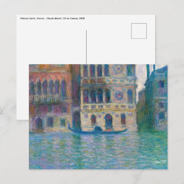 Cartão Postal Claude Monet - Palazzo Dario (Frente/Verso)