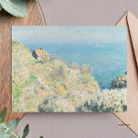 Cartão Postal Claude Monet Pescador da Casa de Pintura Impressão<br><div class="desc">A Casa dos Pescadores é uma pintura cativante e atmosférica que retrata uma cena litorânea com uma charmosa casa de pescador aninhada em meio às rochas e ondas,  mostrando o olho certeiro de Monet para capturar a brincadeira de luz e a beleza serena do mar.</div>