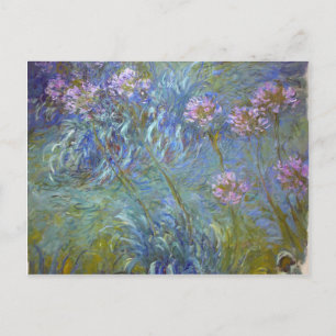 Cartão Postal Claude Monet - Pintura Clássica Das Flores De Agap