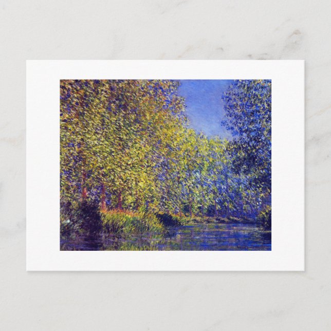 Cartão Postal Claude Monet pintura curvatura em Epte perto de Gi (Frente)