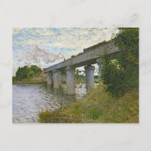Cartão Postal Claude Monet Ponte ferroviária na Argentina