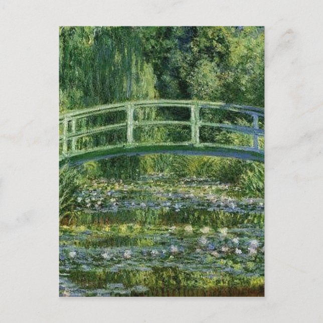 Cartão Postal Claude Monet - Ponte Japonesa (Frente)