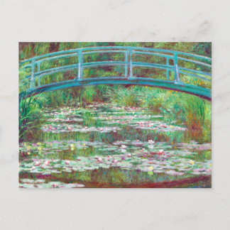 Cartão Postal Claude Monet - Ponte Japonesa - Cor Restaurada