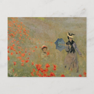 Cartão Postal Claude Monet   Poppies selvagens, perto da Argenti