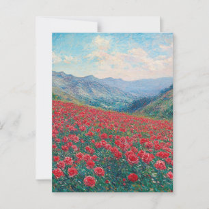 Cartão Postal Claude Monet Poppies Vintage