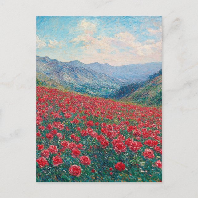 Cartão Postal Claude Monet Poppies Vintage (Frente)