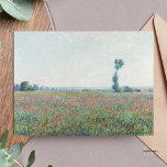 Cartão Postal Claude Monet Poppy Field Painting Impressão<br><div class="desc">Poppy Field é uma impressionante obra-prima impressionista que apresenta um campo de papoila vibrante e encantador no florescimento do cheio,  com uma abundância de flores vermelhas e rosa espalhadas pela paisagem,  capturando a essência do esplendor da natureza e o notável talento de Monet em representar momentos fugazes de beleza.</div>
