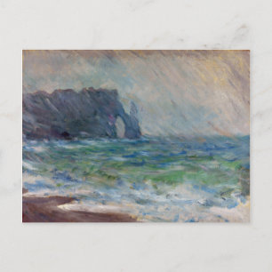 Cartão Postal Claude Monet Rainfall Etretat Normandy França